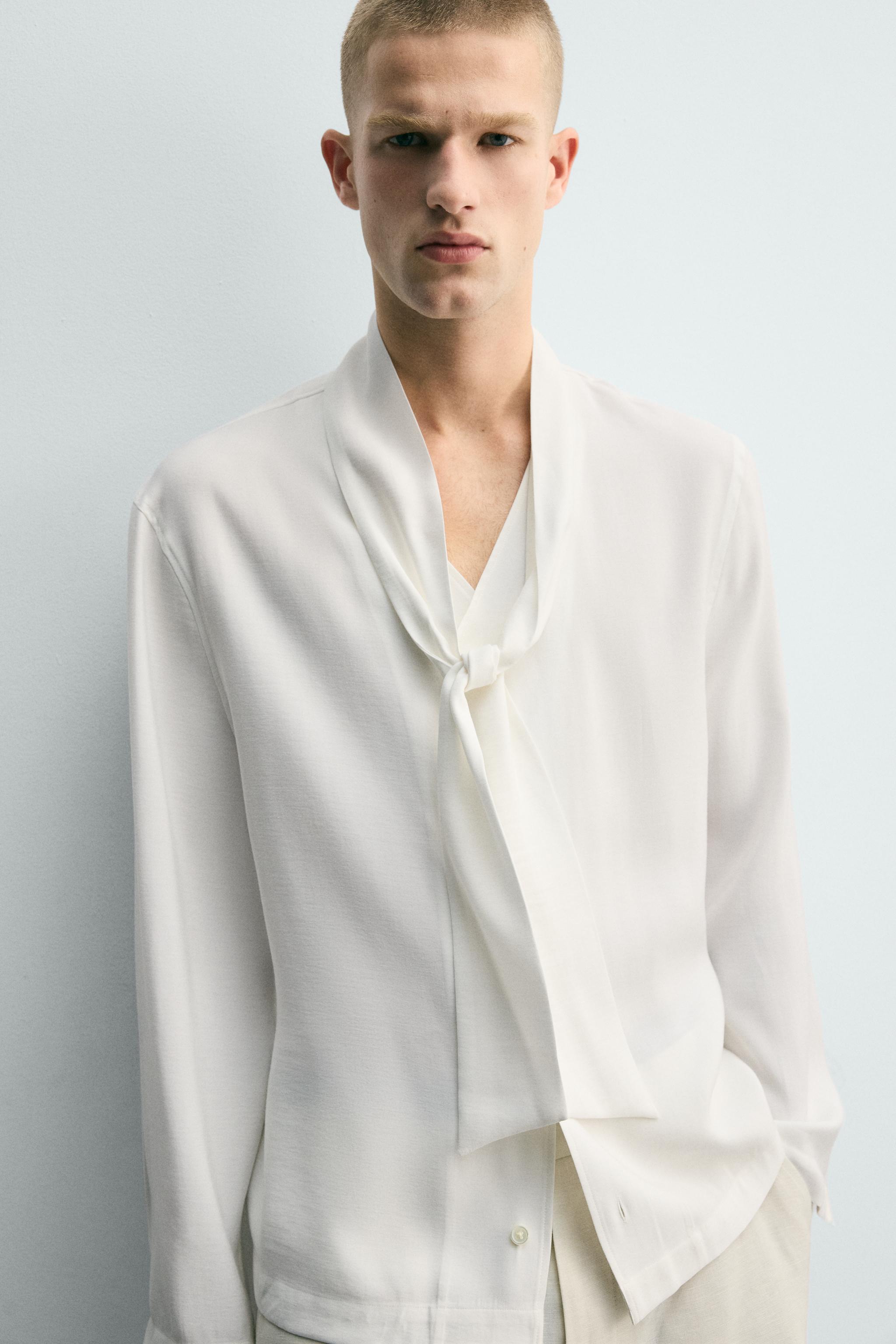 CHEMISE FLUIDE À NŒUD